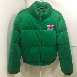 NWOT Green Puffer Jacket